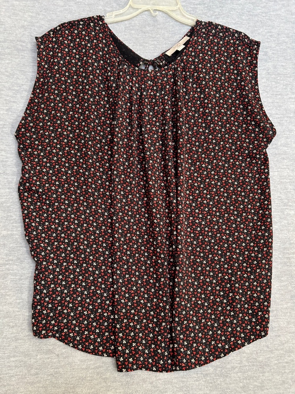 LOFT PLUS Lightweight Floral Country Cottage Core Peasant Sleeveless Top